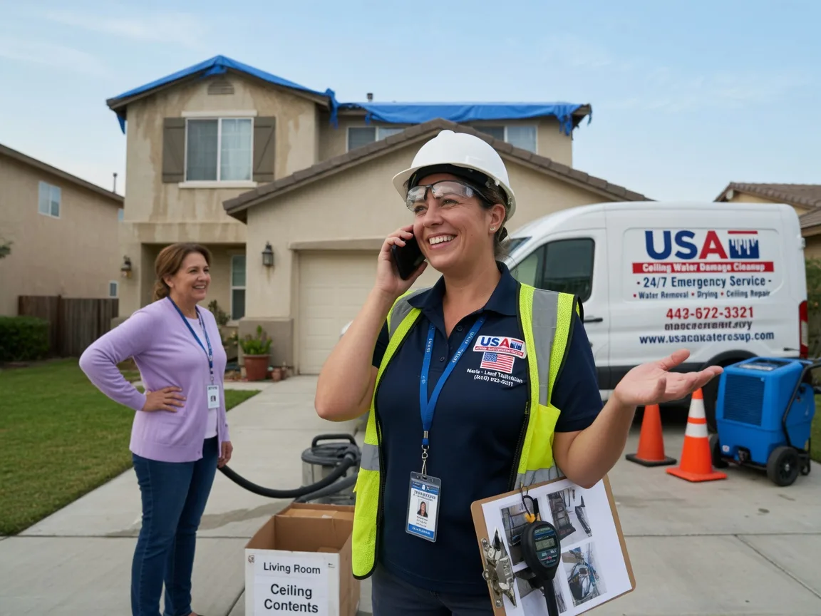 Ceiling Water Damage Restoration Mellott, IN FAQs